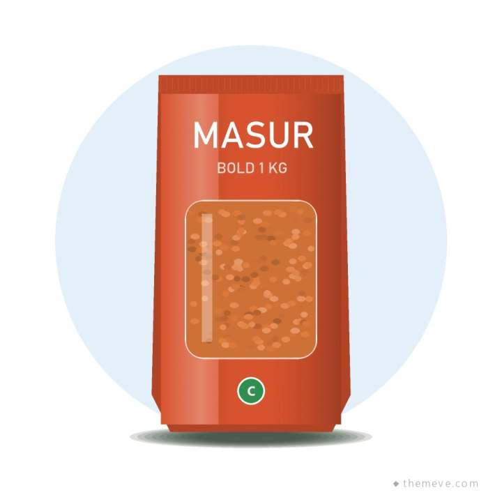 Masur Dal — Bold